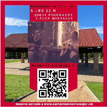 Cicle concerts SAV. Juliol 2021: Blues&Rock a càrrec de Jordi Pegenaute i Àlex Miralles