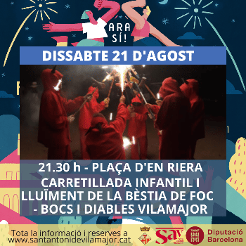 FME 2021.  CARRETILLADA INFANTIL I LLUÏMENT BÈSTIA DE FOC BOCS I DIABLES