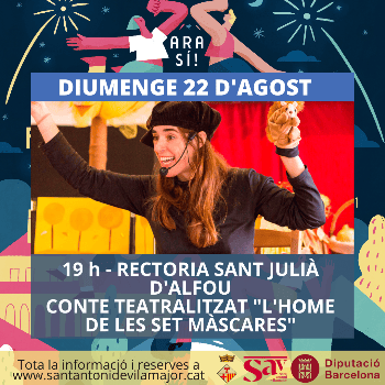 FME 2021. CONTE INFANTIL TEATRELITZAT "L'HOME DE LES 7 MÀSCARES"