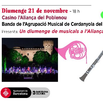 BANDA DE L'AGRUPACIÓ MUSICAL DE CERDANYOLA Un diumenge de musicals a l'Aliança