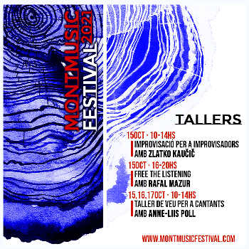 FESTIVAL MONTMUSIC 2021 - TALLER DE VEU PER A CANTANTS AMB ANNE-LLIIS POLL