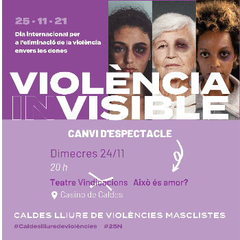 Canvi d'espectacle: Teatre - Això és amor?