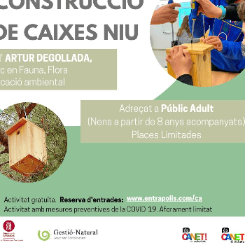 XERRADA/TALLER sobre ocells/caixes niu del 29 d'abril de 2022 a la Biblioteca de Canet de Mar