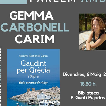 PARLEM AMB... GEMMA CARBONELL CARIM a la Biblioteca de Canet de Mar