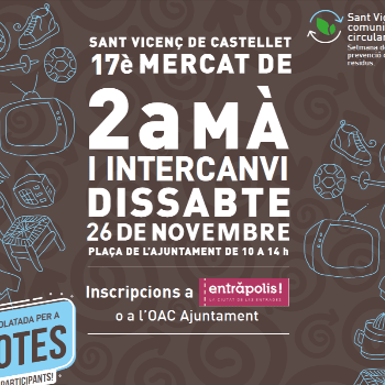 Mercat de segona mà i intercanvi de Sant Vicenç de Castellet