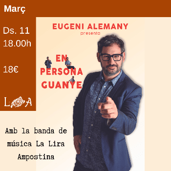 Eugeni Alemany presenta "En persona guanye"