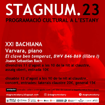 Festival STAGNUM: XXI Bachiana - Varvara