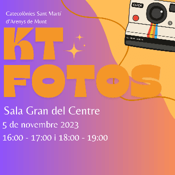 Projecció de les fotografies de les catecolònies 2023