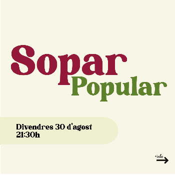 SOPAR POPULAR FESTA MAJOR - CASAVELLS I MATAJUDAICA 2024