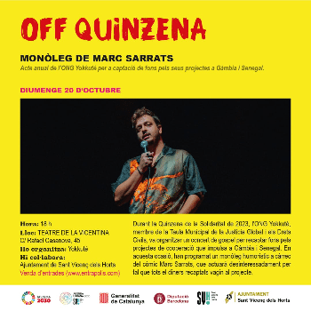 Marc Sarrats: Vaques flaques - Espectacle a benefici de YOKKUTÉ