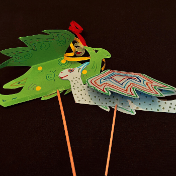 Taller de construcció de titelles: Sant Jordi i Santa Jordina