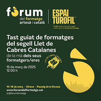 Tast guiat de formatges del Segell Llet de  Cabres Catalanes
