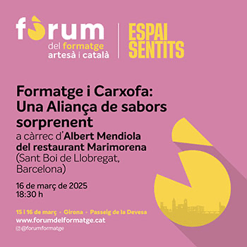 Formatge i Carxofa: Una Aliança de sabors sorprenent a càrrec d’Albert Mendiola del restaurant Marimorena (Sant Boi de Llobregat, Barcelona)