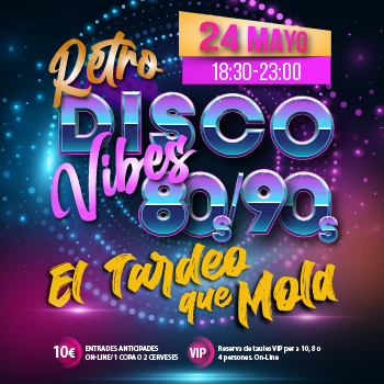 Tardeo Retro Disco Vives 80s y 90s