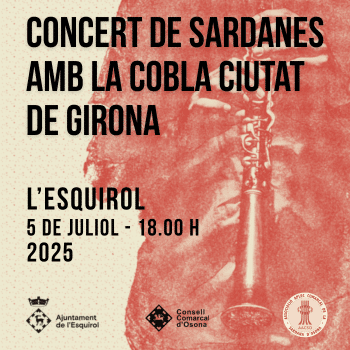 Concert amb la Cobla Ciutat de Girona - XVIII APLEC COMARCAL DE LA SARDANA D'OSONA A LESQUIROL