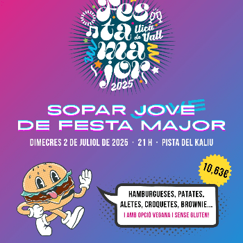 Sopar jove de Festa Major 2025
