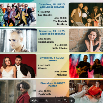 ABONAMENTS FESTIVAL ALTA SEGARRA.