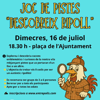 Joc de pistes "Descobreix Ripoll"