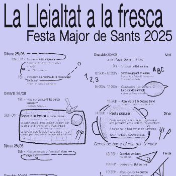 Paella Popular Festes de Sants Lleialtat Santsenca