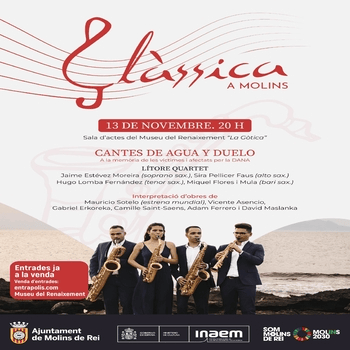 Lítore Quartet en concert - Cicle Clàssica a Molins