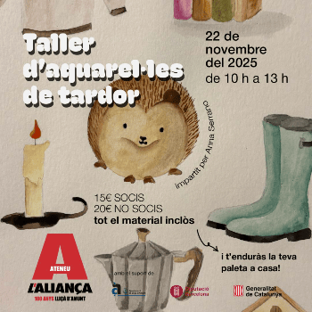 Taller d'aquarel·les de tardor