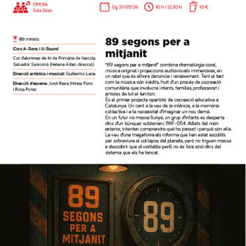 89 SEGONS PER A MITJANIT