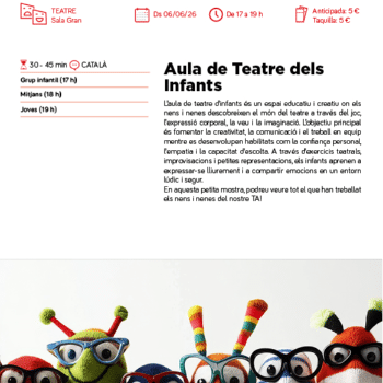 AULA DE TEATRE DELS INFANTS