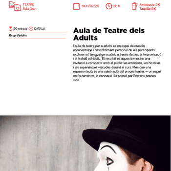 AULA DE TEATRE DELS ADULTS