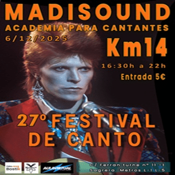 27ª edición del Festival de Canto Madisound Studios Academy.