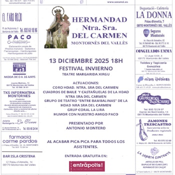 Festival d'hivern de la Hermandad Nuestra Señora del Carmen