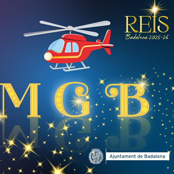 Rebuda de Ses Majestats Els Reis d'Orient amb helicòpter