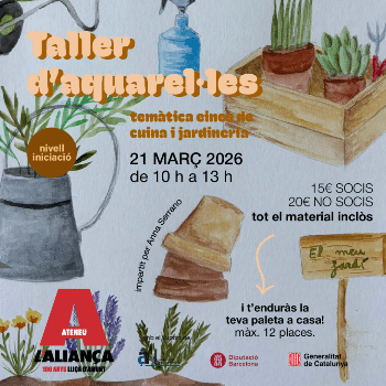 Taller d'aquarel·les - Eines de cuina i jardineria