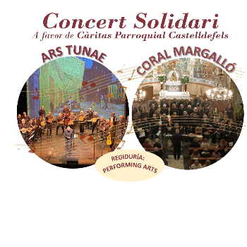 Concierto ARS TUNAE Y CORAL MARGALLÓ a favor de Cáritas Castelldefels