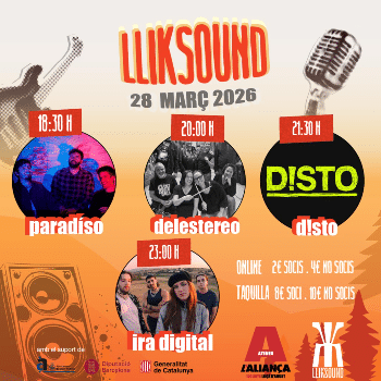 Lliksound amb Paradíso + Delestereo  + D!STO + Ira Digital