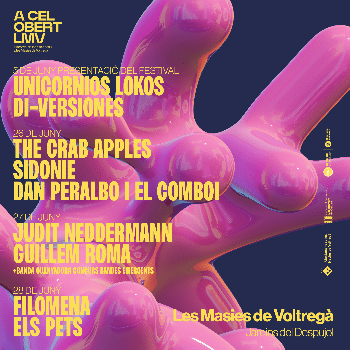 Sidonie + Dan Peralbo i el Comboi i The Crab Apples. Festival A Cel Obert LMV