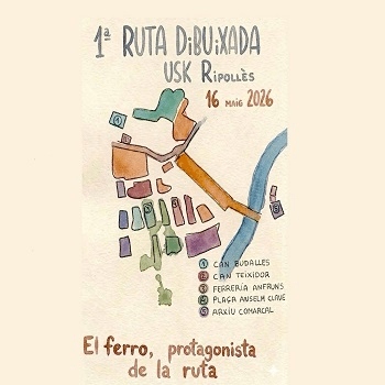 Ruta dibuixada per Ripoll - Dia Internacional dels Museus