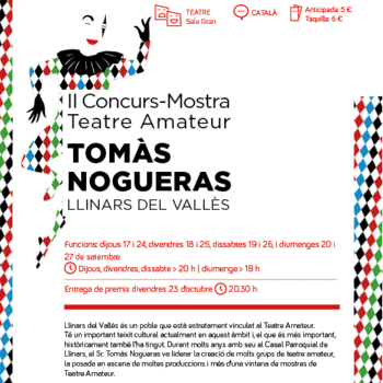 II CONCURS-MOSTRA TEATRE AMATEUR TOMÀS NOGUERAS