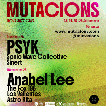 Festival MUTACIONS 2026 - PSYK  + Sonic Wave Collective + Sinert