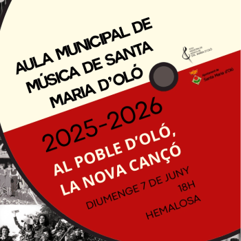 Concert final de curs. Al poble d'Oló, la nova cançó