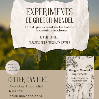 Presentació del llibre Experiments de Gregor Mendel