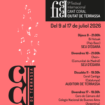 Choir+  (Comunitat de Madrid).  5è FiCCCT_ Festival Internacional Cant Coral Ciutat de Terrassa