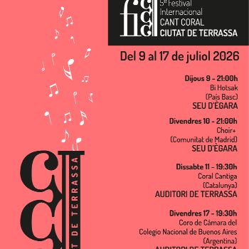 Coral Cantiga - "El Camí del Desig" -  5è FiCCCT Festival de Cant Coral Ciutat de Terrassa