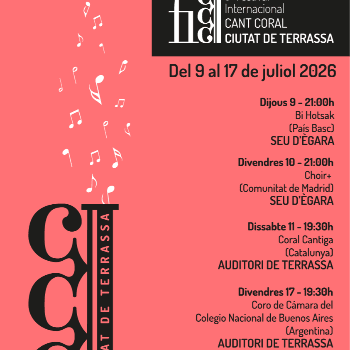 Coro de Cámara del Colegio Nacional de Buenos Aires (Argentina).  5è FiCCCT_Festival Cant Coral Ciutat de Terrassa