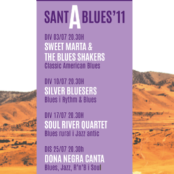 ABONAMENT 4 CONCERTS - SANTa BLUES 11 (Onzè Cicle de Blues a Sant Boi de Llobregat)