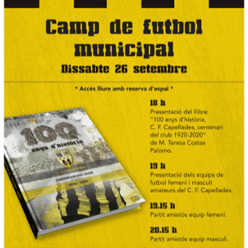 Presentació del llibre del Centenari del Club de Futbol Capellades