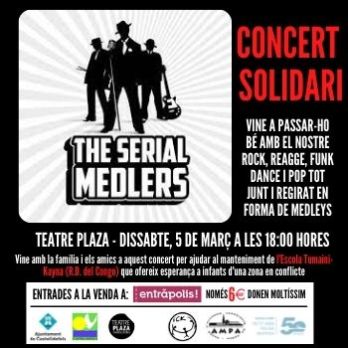 CONCERT SOLIDARI  SOLIDARITAT CASTELLDEFELS KASANDO AMB THE SERIAL MEDLERS