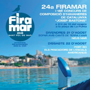 EL DIVENDRES DE FIRAMAR 2026 - Sopar amb l'espectacle "Cançons de Terra i Mar" de NEUS MAR