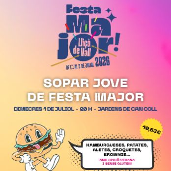 Sopar jove de Festa Major 2026