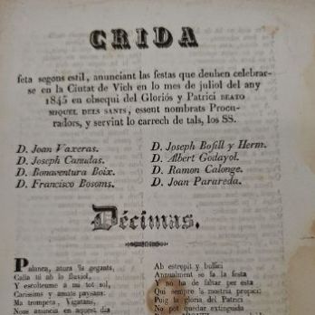 Pregons i crides de Vic