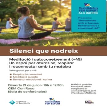 SILENCI QUE NODREIX: RESPIRACIÓ I MEDITACIÓ GUIADA (+45)